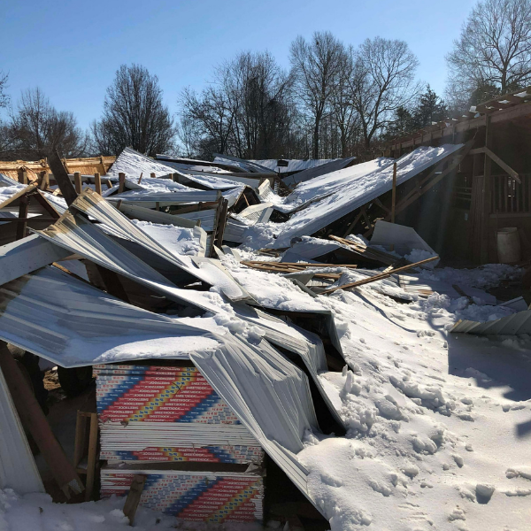 Winter Storm Leaves Trail of Collapsed Barns and Arenas
